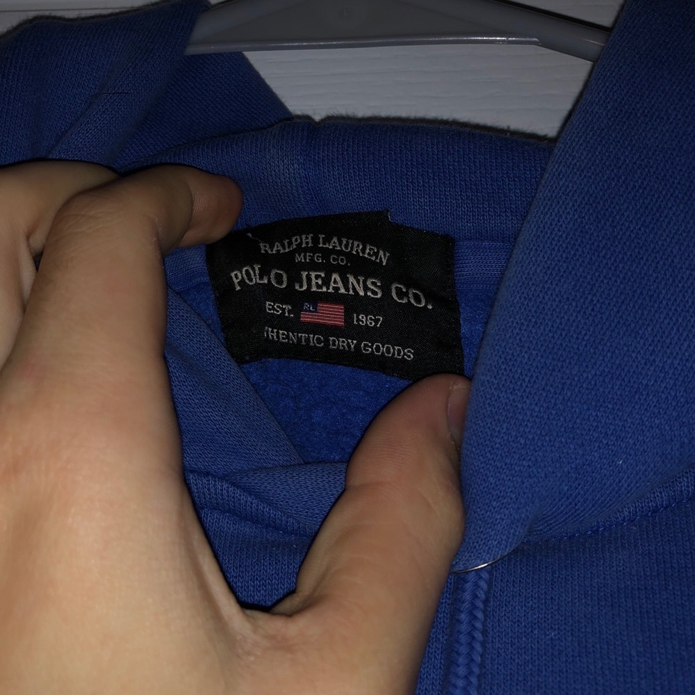 Vintage 90s polo hoodie - Picture 3 of 3